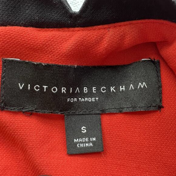 Victoria Beckham For Target Orange Drop Waist Scallop Trim Dress Size Small - Picture 3 of 6